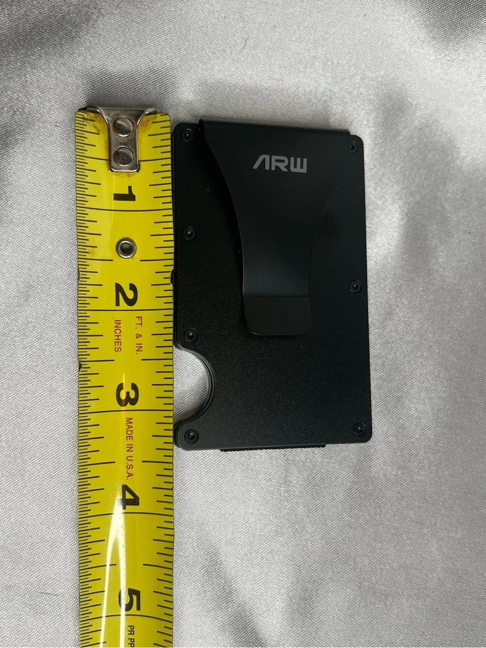 ARW Carbon Fiber Minimalist Slim Wallet Money Clip RFID Blocking with Gift Box